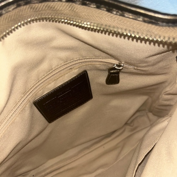 Coach Signature Crossbody Bag in Tan and Brown - Picture 4 of 7